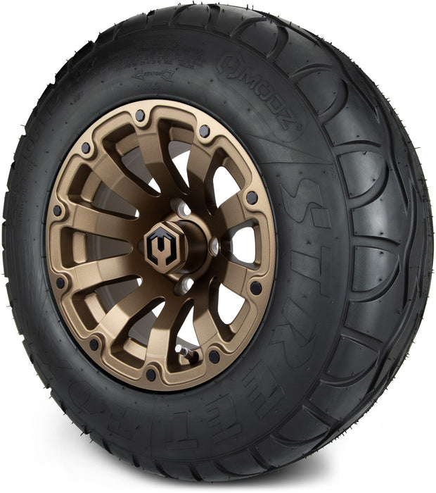 MODZ 12' Bomber Matte Bronze - Tire and Wheel Combo