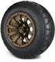 MODZ 12" Bomber Matte Bronze Wheels & Street Tires Combo