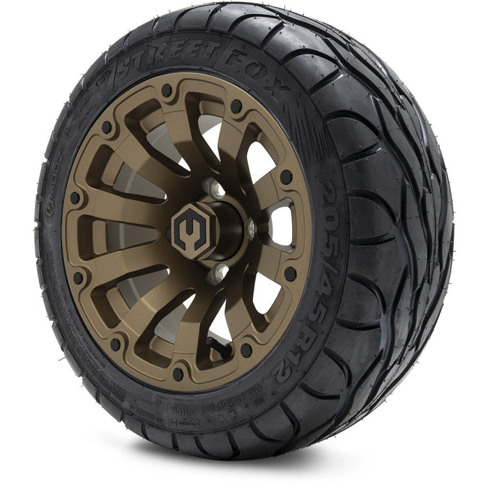 MODZ 12' Bomber Matte Bronze - Tire and Wheel Combo