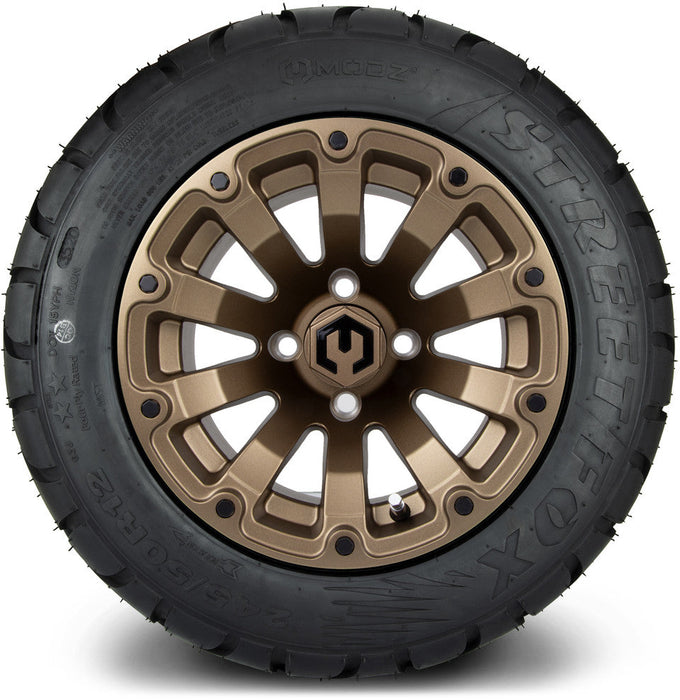 MODZ 12' Bomber Matte Bronze - Tire and Wheel Combo