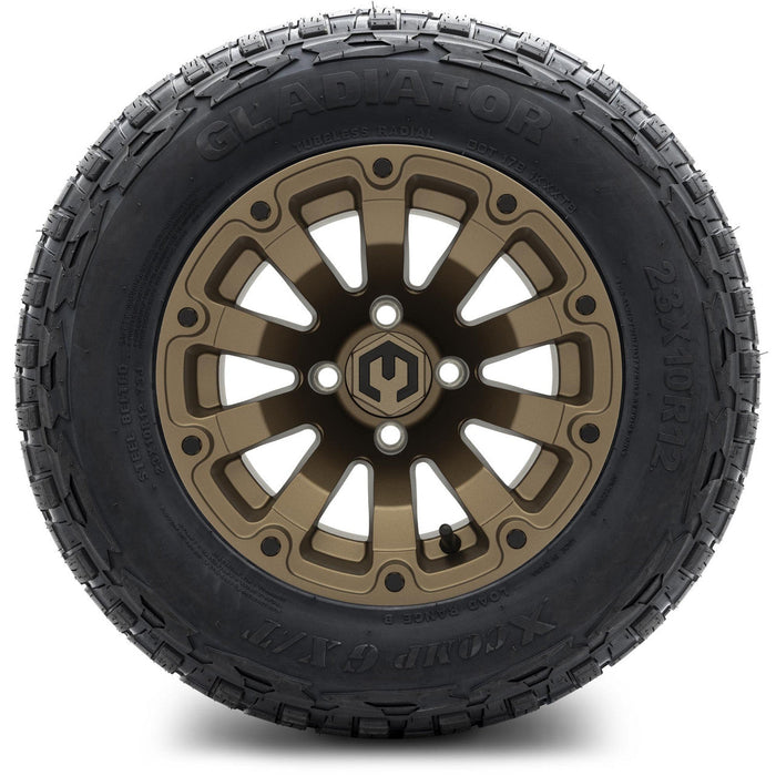 MODZ 12' Bomber Matte Bronze - Tire and Wheel Combo