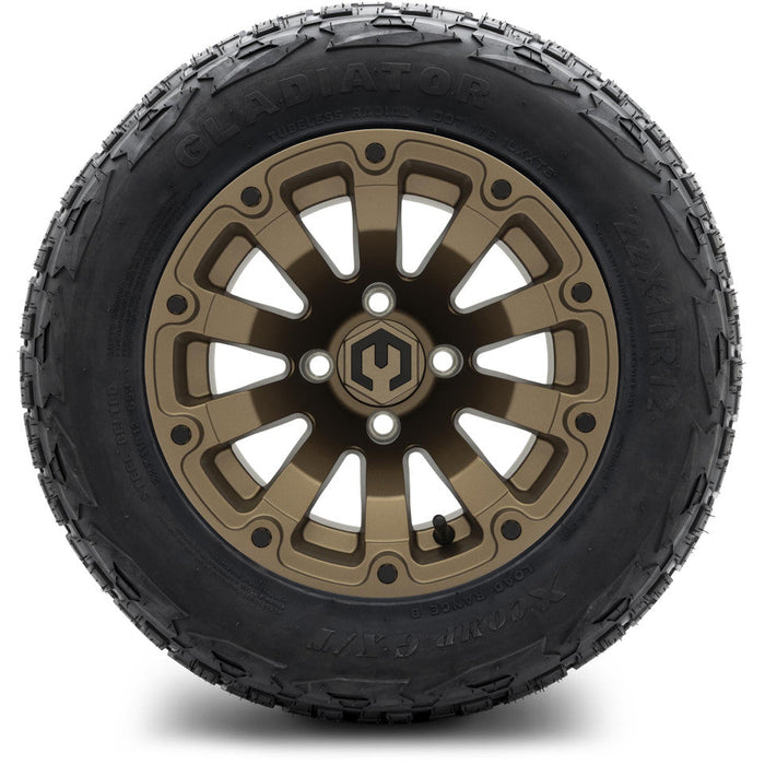 MODZ 12' Bomber Matte Bronze - Tire and Wheel Combo