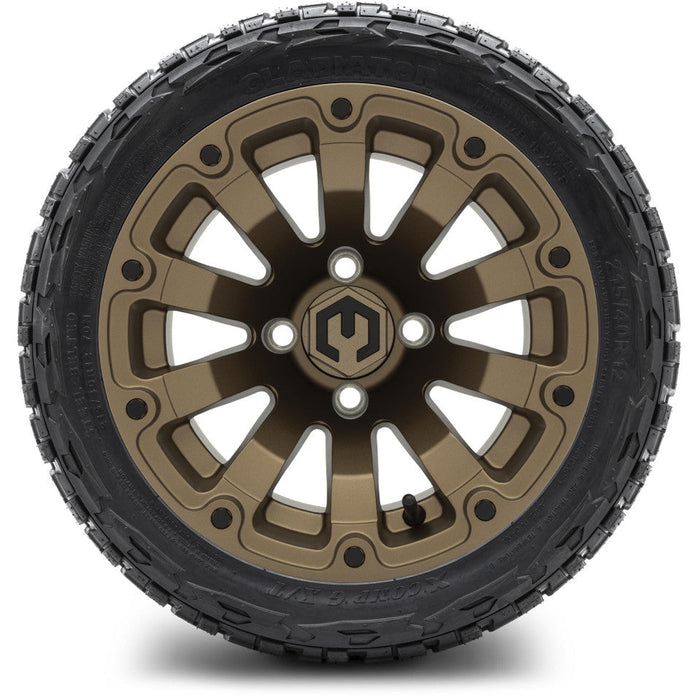 MODZ 12' Bomber Matte Bronze - Tire and Wheel Combo