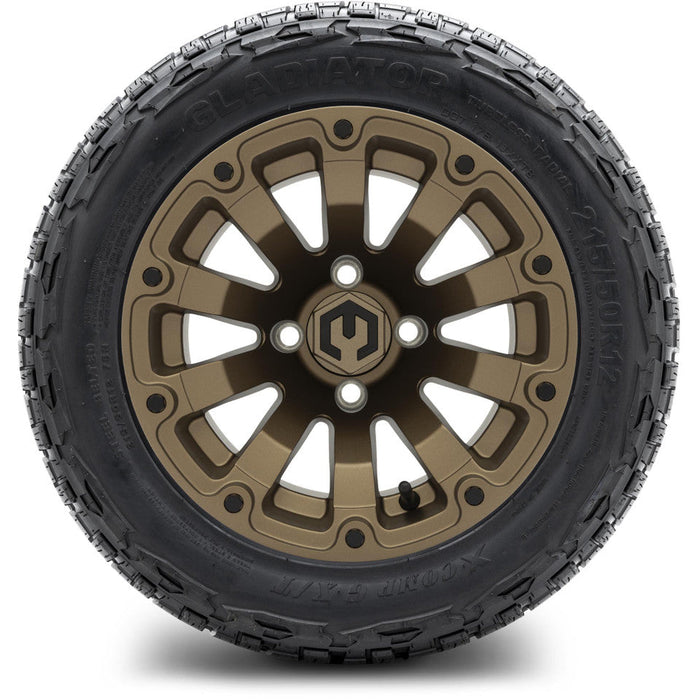 MODZ 12' Bomber Matte Bronze - Tire and Wheel Combo