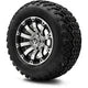MODZ 12" Bomber Machined Black Wheels & Off-Road Tires Combo