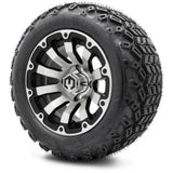 MODZ 12" Bomber Machined Black Wheels & Off-Road Tires Combo
