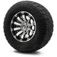 MODZ 12" Bomber Machined Black Wheels & Off-Road Tires Combo