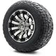 MODZ 12" Bomber Machined Black Wheels & Off-Road Tires Combo