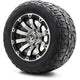 MODZ 12" Bomber Machined Black Wheels & Off-Road Tires Combo