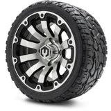 MODZ 12" Bomber Machined Black Wheels & Off-Road Tires Combo