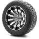 MODZ 12" Bomber Machined Black Wheels & Off-Road Tires Combo