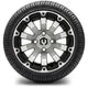 MODZ 12" Bomber Machined Black Wheels & Street Tires Combo