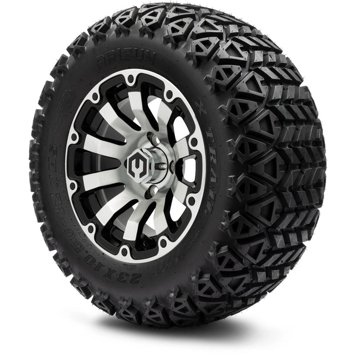 MODZ 12' Bomber Machined Black - Tire and Wheel Combo