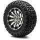 MODZ 12" Bomber Machined Black Wheels & Off-Road Tires Combo