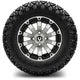 MODZ 12" Bomber Machined Black Wheels & Off-Road Tires Combo