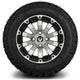 MODZ 12" Bomber Machined Black Wheels & Off-Road Tires Combo