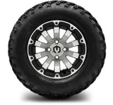 MODZ 12" Bomber Machined Black Wheels & Off-Road Tires Combo