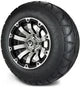 MODZ 12" Bomber Machined Black Wheels & Street Tires Combo