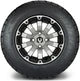 MODZ 12" Bomber Machined Black Wheels & Street Tires Combo