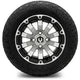 MODZ 12" Bomber Machined Black Wheels & Off-Road Tires Combo