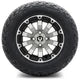 MODZ 12" Bomber Machined Black Wheels & Off-Road Tires Combo