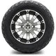 MODZ 12" Bomber Machined Black Wheels & Off-Road Tires Combo