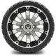 MODZ 12" Bomber Machined Black Wheels & Off-Road Tires Combo