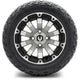 MODZ 12" Bomber Machined Black Wheels & Off-Road Tires Combo