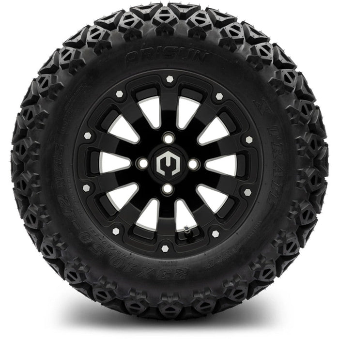 MODZ 12' Bomber Matte Black - Tire and Wheel Combo