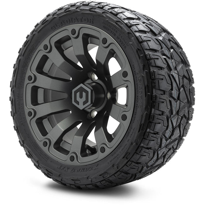 MODZ 12' Bomber Matte Gunmetal - Tire and Wheel Combo