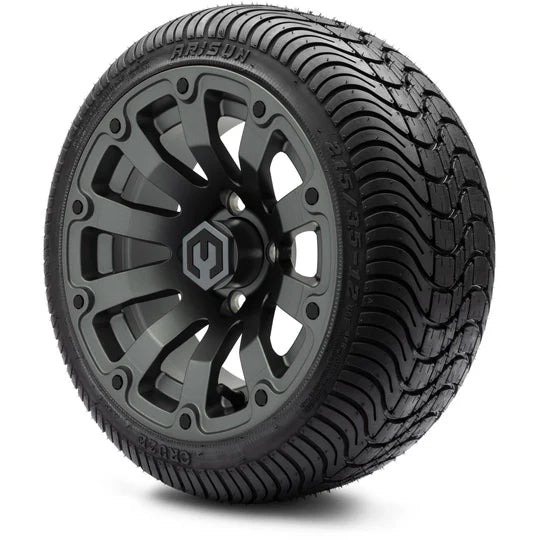 MODZ 12' Bomber Matte Gunmetal - Tire and Wheel Combo