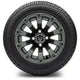 MODZ 12" Bomber Matte Gunmetal Wheels & Street Tires Combo