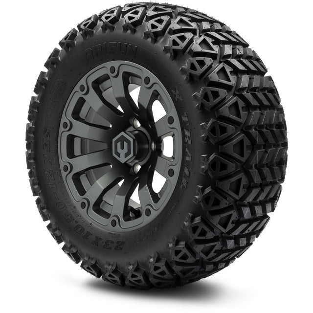 MODZ® 12" Bomber Matte Gunmetal Wheels & Off-Road Tires Combo