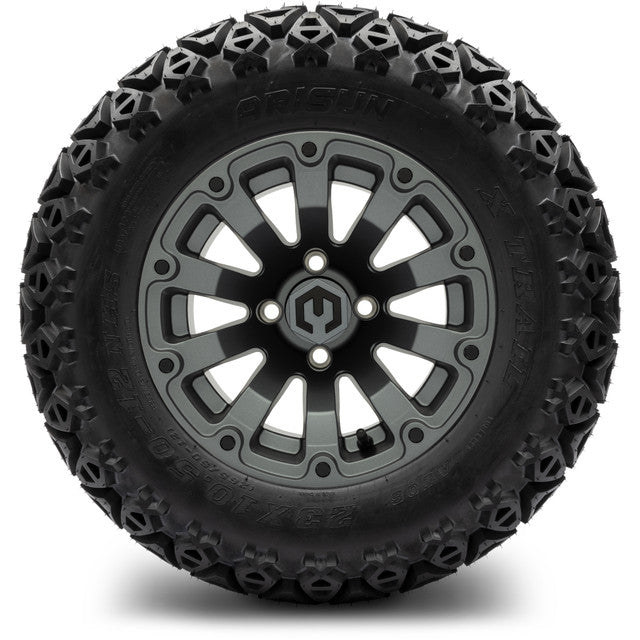 MODZ 12' Bomber Matte Gunmetal - Tire and Wheel Combo