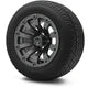 MODZ 12" Bomber Matte Gunmetal Wheels & Street Tires Combo