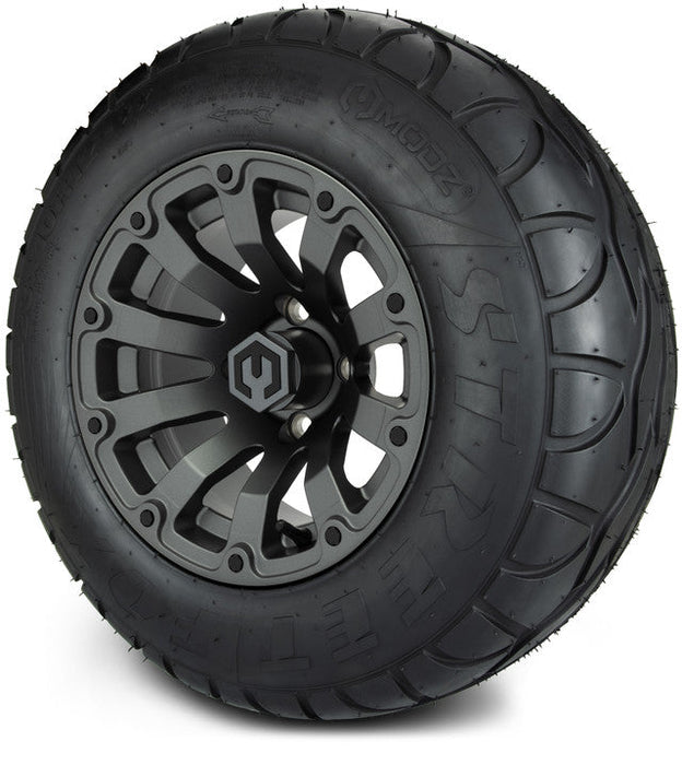 MODZ 12' Bomber Matte Gunmetal - Tire and Wheel Combo