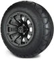 MODZ 12" Bomber Matte Gunmetal Wheels & Street Tires Combo