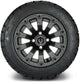 MODZ 12" Bomber Matte Gunmetal Wheels & Street Tires Combo
