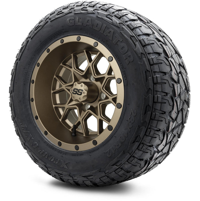 MODZ 12' Vortex Matte Bronze - Tire and Wheel Combo