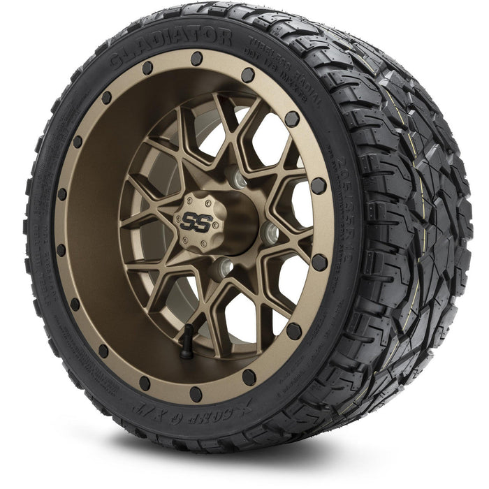 MODZ 12' Vortex Matte Bronze - Tire and Wheel Combo