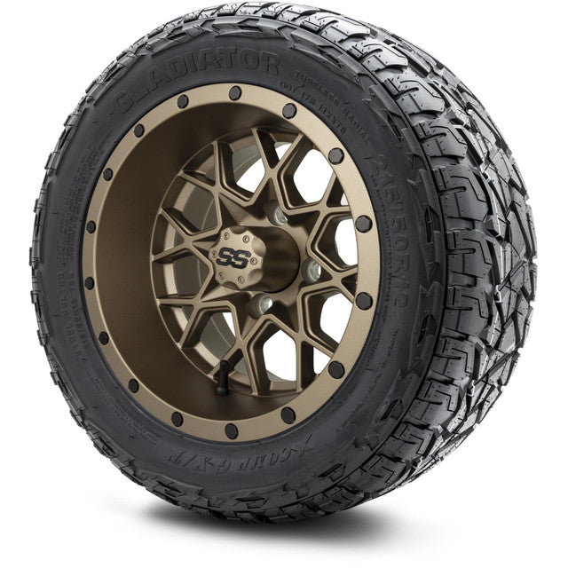 MODZ 12' Vortex Matte Bronze - Tire and Wheel Combo