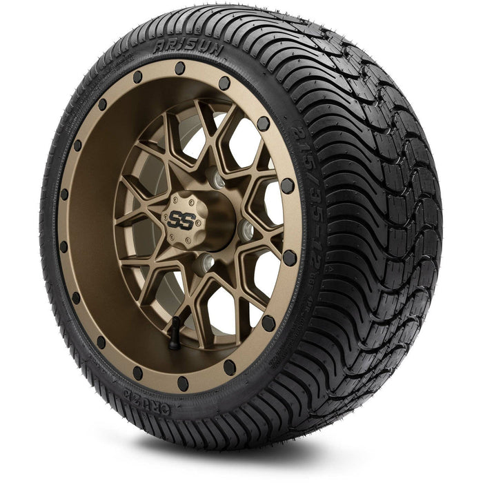 MODZ 12' Vortex Matte Bronze - Tire and Wheel Combo