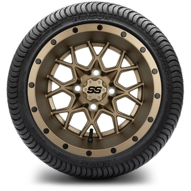 MODZ 12' Vortex Matte Bronze - Tire and Wheel Combo