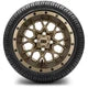 MODZ 12" Vortex Matte Bronze Wheels & Street Tires Combo