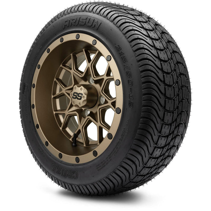 MODZ 12' Vortex Matte Bronze - Tire and Wheel Combo