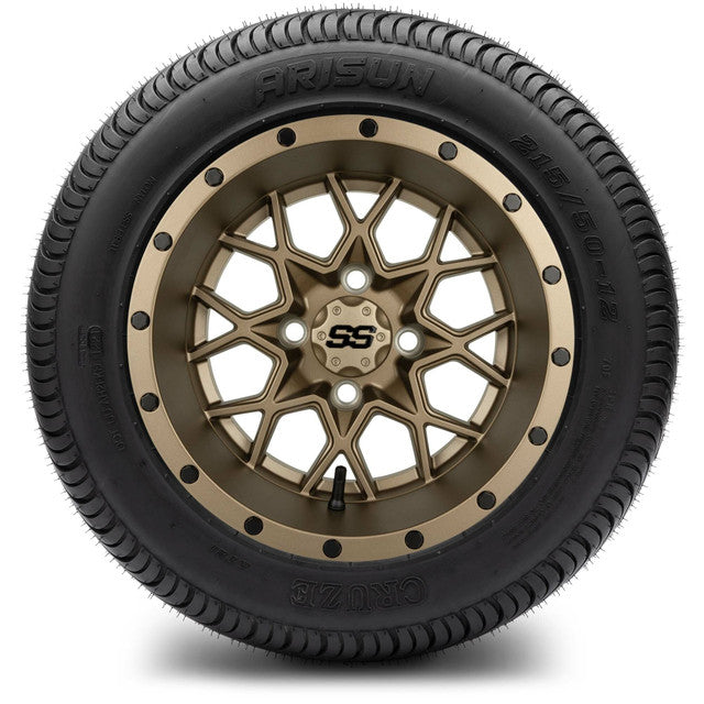 MODZ 12' Vortex Matte Bronze - Tire and Wheel Combo