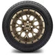 MODZ 12" Vortex Matte Bronze Wheels & Street Tires Combo