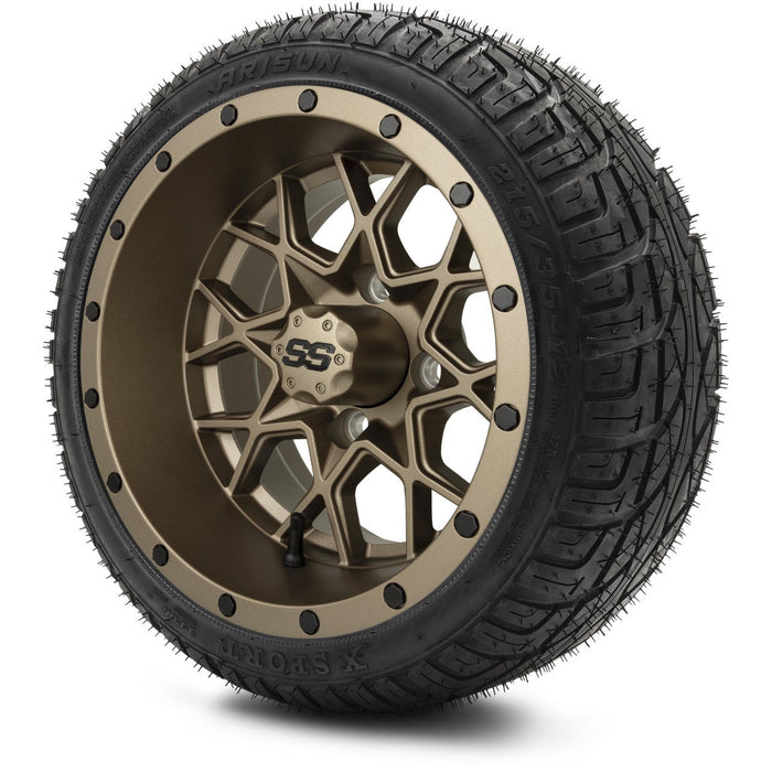 MODZ 12' Vortex Matte Bronze - Tire and Wheel Combo
