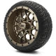 MODZ 12" Vortex Matte Bronze Wheels & Street Tires Combo