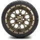 MODZ 12" Vortex Matte Bronze Wheels & Street Tires Combo